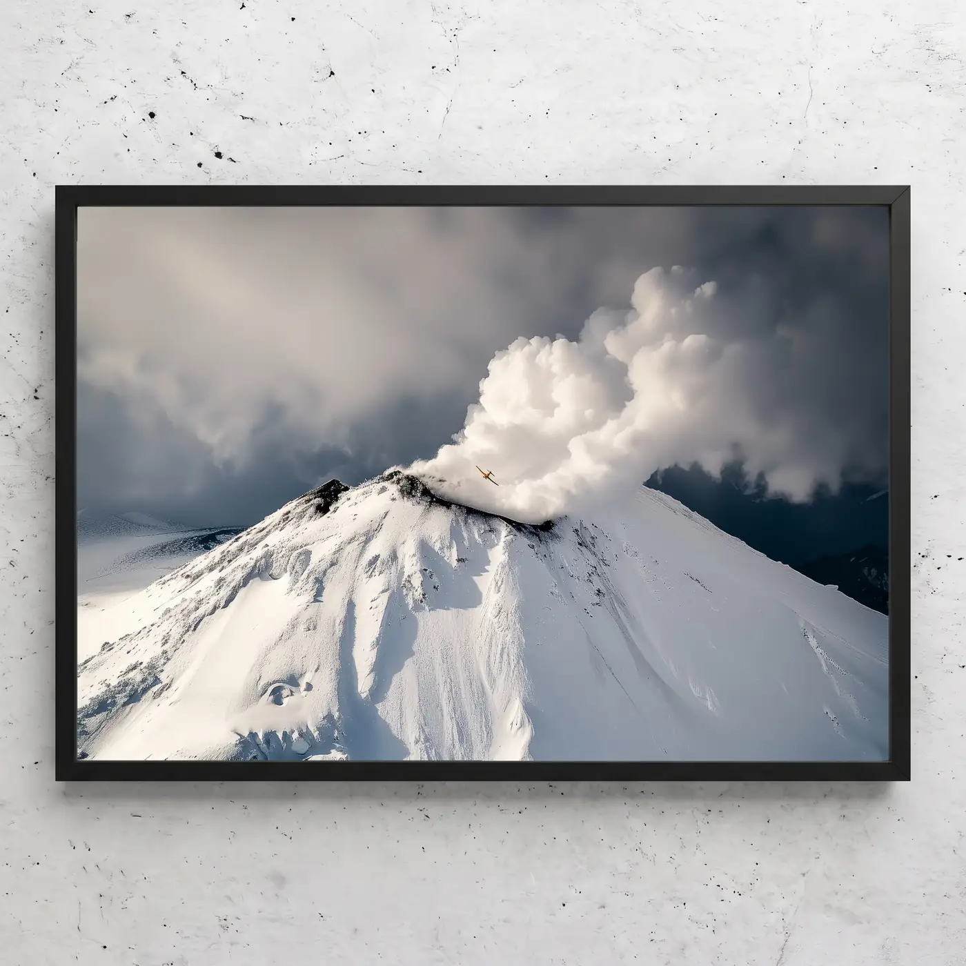 Volcan enneigé, Alaska